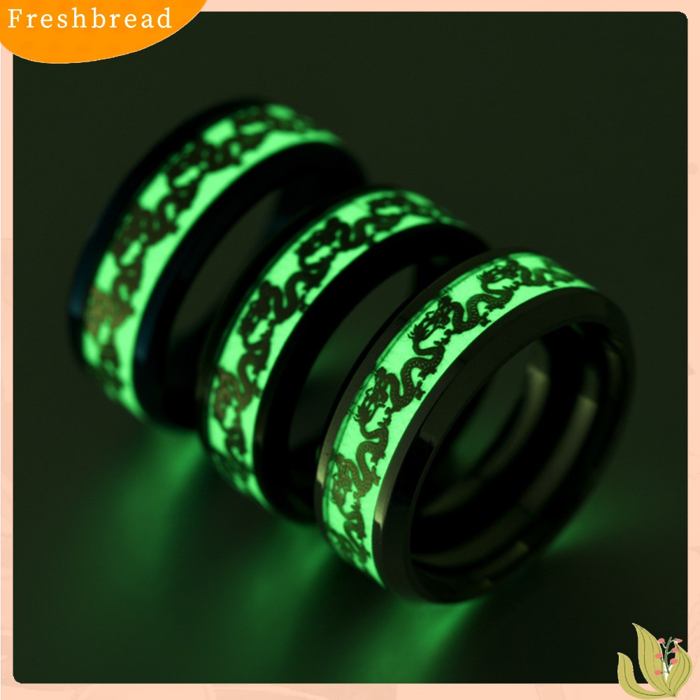 &lt; Freshbread &gt; Fashion Fluorescent Shiny Rings Hadiah Perhiasan Jari Pesta Naga Ganda