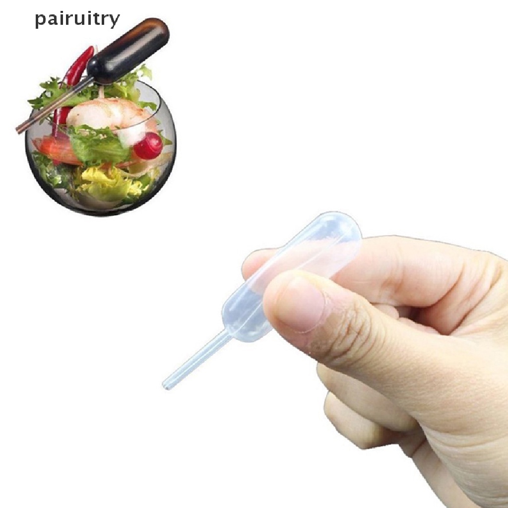 Prt 50Pcs Pipet Saos 4ml Untuk Cupcakes Dispenser Kecap Saus Es Krim PRT