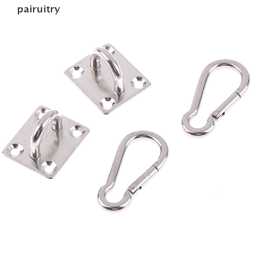 Prt 2set Kait Berbentuk U Bahan Stainless Steel Heavy Duty Multi-Fungsi Hammock Hook PRT