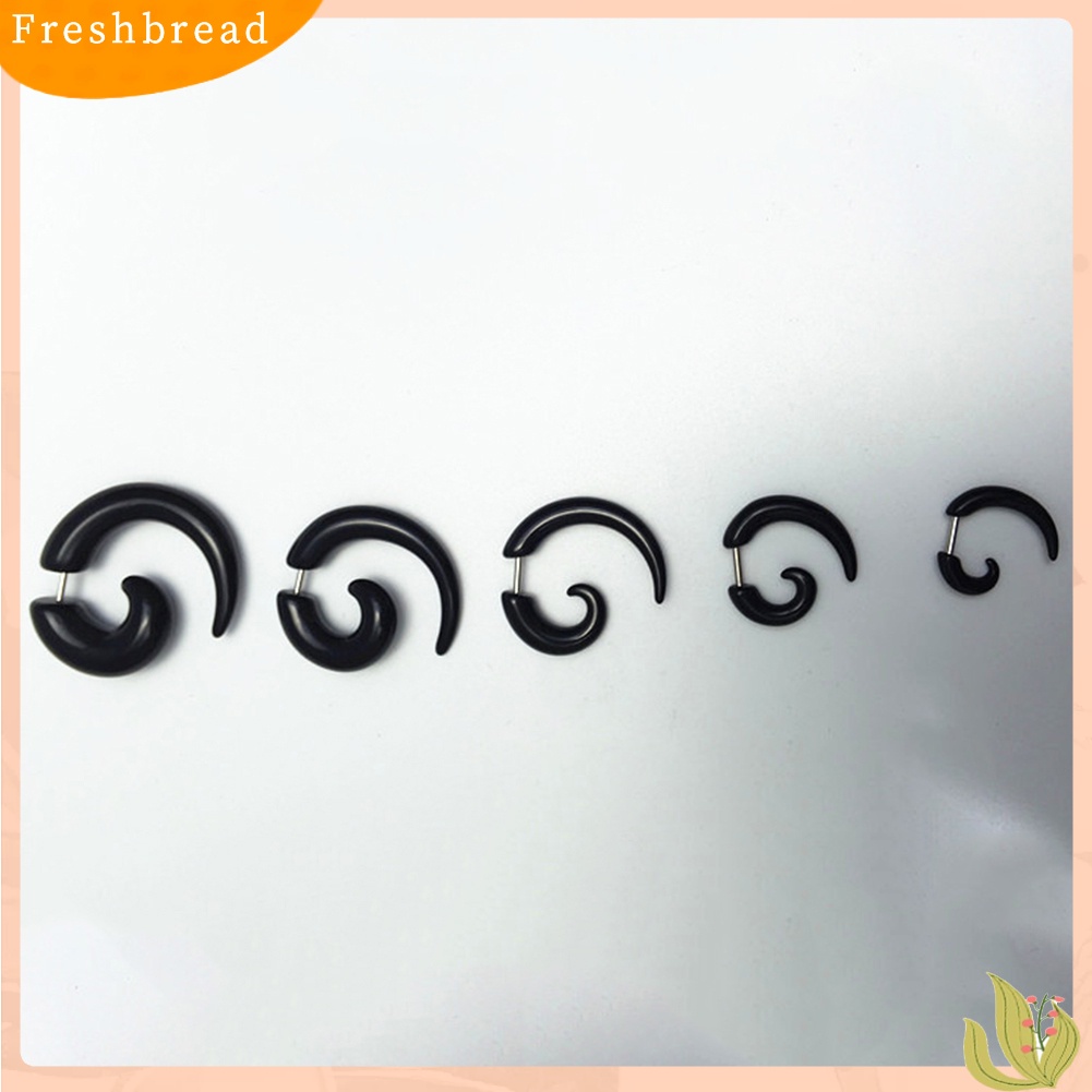 &lt; Freshbread &gt; 1Pc Unisex Spiral Ear Plug Tandu Pengukur Terowongan Daging Tindik Perhiasan Hadiah