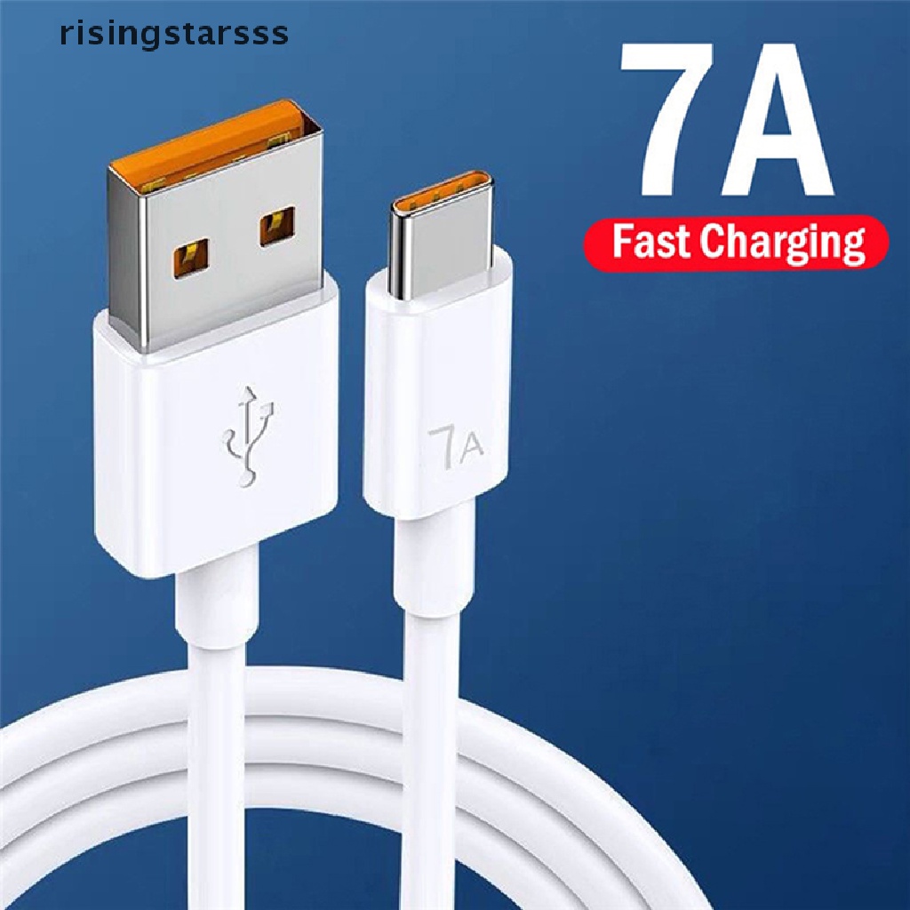 Rsid Span-new 7A USB Tipe C Kabel Charge Super Cepat Huawei 100W Charging Data Cord Quick Charger Cable Untuk OPPO Huawei Xiaomi Vivo Honor Kabel Data Jelly