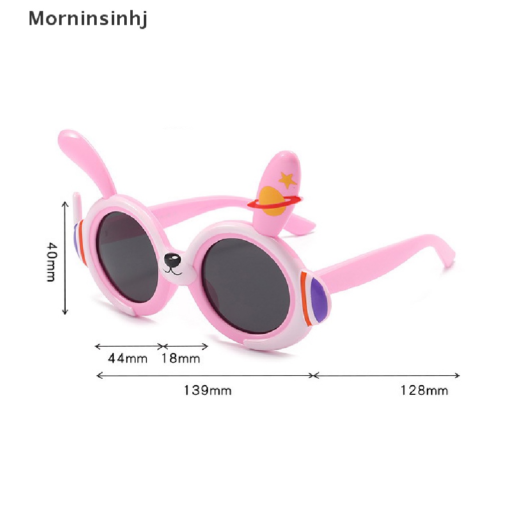 Mornin Kartun Anak Kacamata Hitam Polarized Kelinci Tahun Kacamata Mainan Bayi Lembut Silicone Sunglasses id