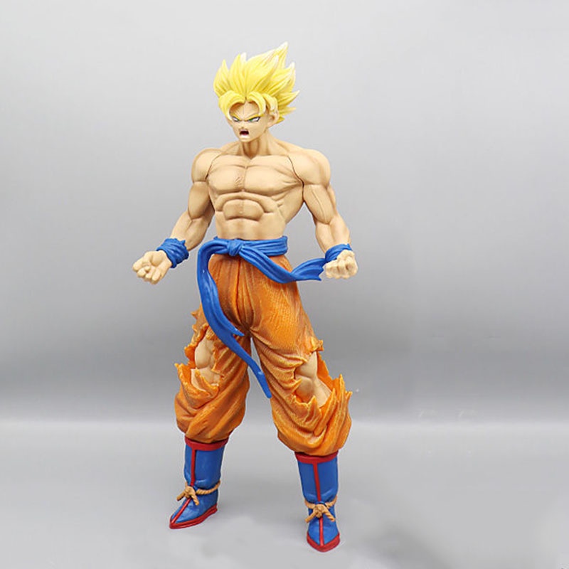 33cm Anime Dragon Ball Figure GK Super Saiyan Son Goku Vegeta PVC Model Ornamen Mainan Tokoh Anime Untuk Mainan Anak