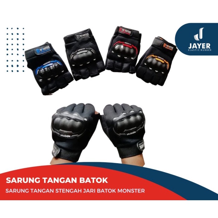 Sarung tangan Motor  / sarung tangan Batok  motor Half Finger