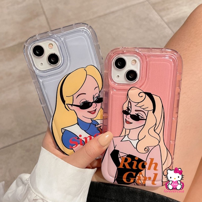 Case Princess Disney Lucu Imut Realme C33 C12 C25 C11 2020 C20 C3 6i 5 C35 C15 C11 2021 C25Y 5i 5s C21Y C1 C2 C25s C20A Kartun Airbag Shockproof Tpu Soft Phone Cover