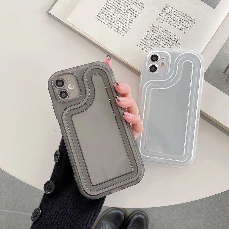 IPHONE Untuk Iphone14 13 12 11 Pro MAX X XR XS Max7 8 Plus Air sac Penebalan Anti-drop Transparan Pelindung case