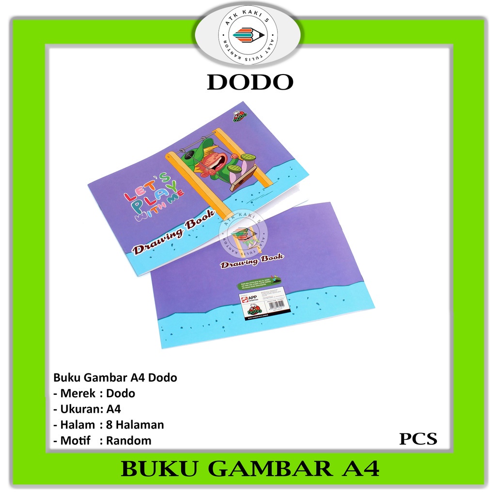 

DODO - Buku Gambar A4 Dodo Terlaris ATK -Pcs
