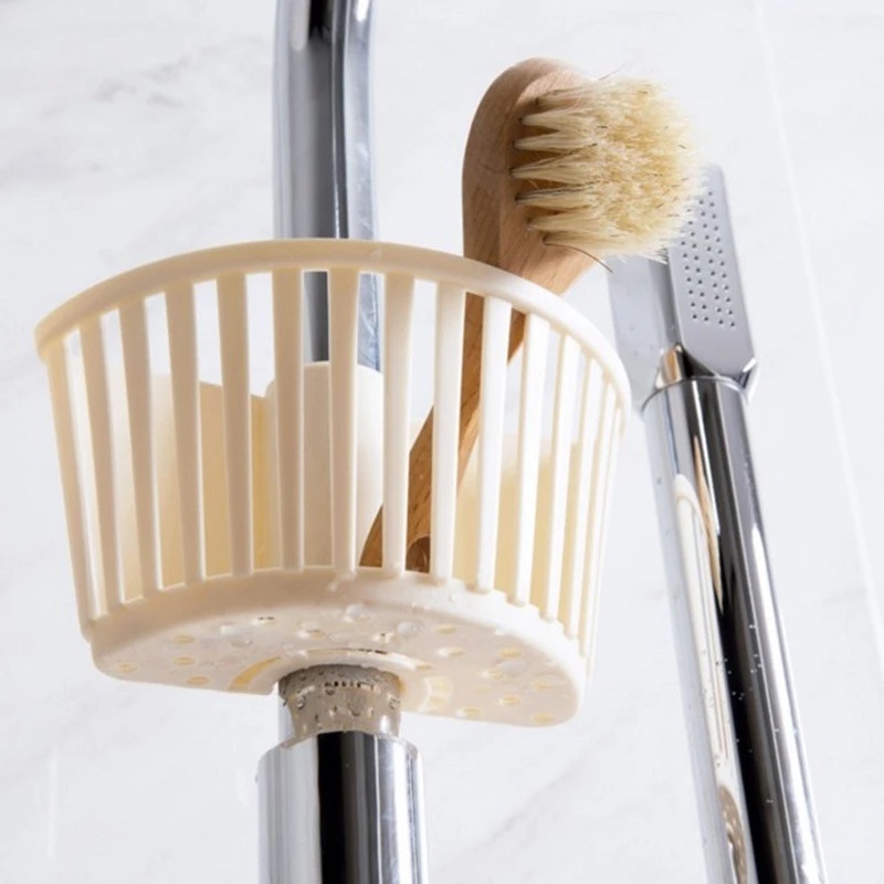 Peralatan Instalasi Snap-in Dapur Baru Wastafel Penyimpanan Bebas Pukulan Plastik Gantung Drain Basket Spout Holder Box Perlengkapan Kran Spons Rak Kamar Mandi Organizer Rak