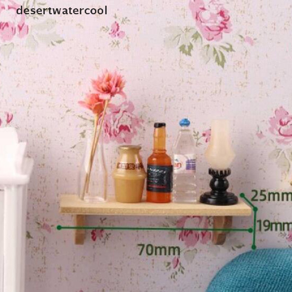 Deid1: 12rumah Boneka Miniatur Rak Dinding Kayu Model Aksesoris Furniture Martijn
