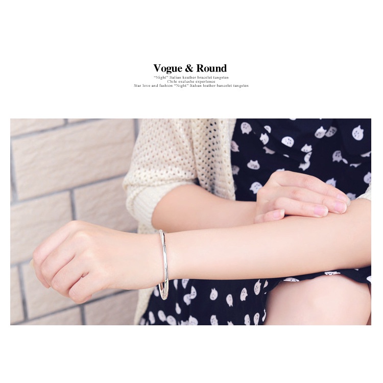 Goldkingdom Fashion Perhiasan Aksesoris Ready Stock Perak Disepuh Gelang Wanita Korea Perhiasan Perak Sederhana Gelang Bawang Putih