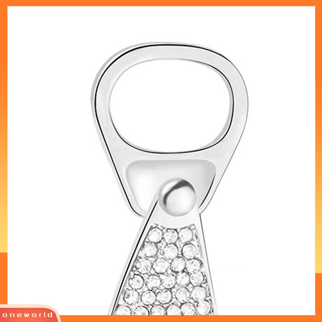 [OWR] 1pasang Wanita Anting Geometris Berlian Imitasi Menawan Pengerjaan Halus Berkilau Berdandan Hypoallergenic Toples Tarik Cincin Kreatif Stud Earrings Perhiasan Aksesori