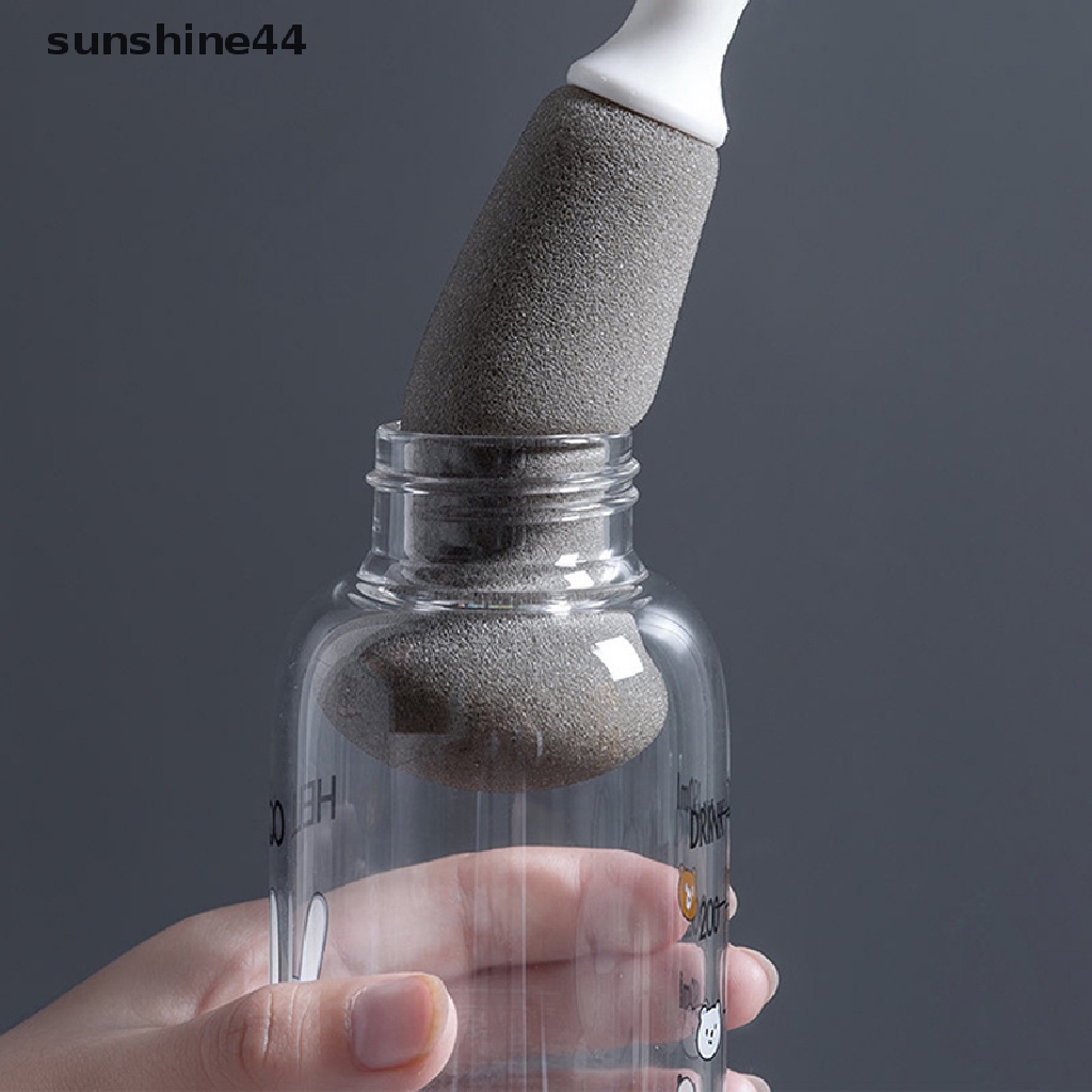 Sunshine Perlengkapan Pembersih Dapur Gagang Panjang Sikat Spons Sikat Pembersih Botol Tools ID