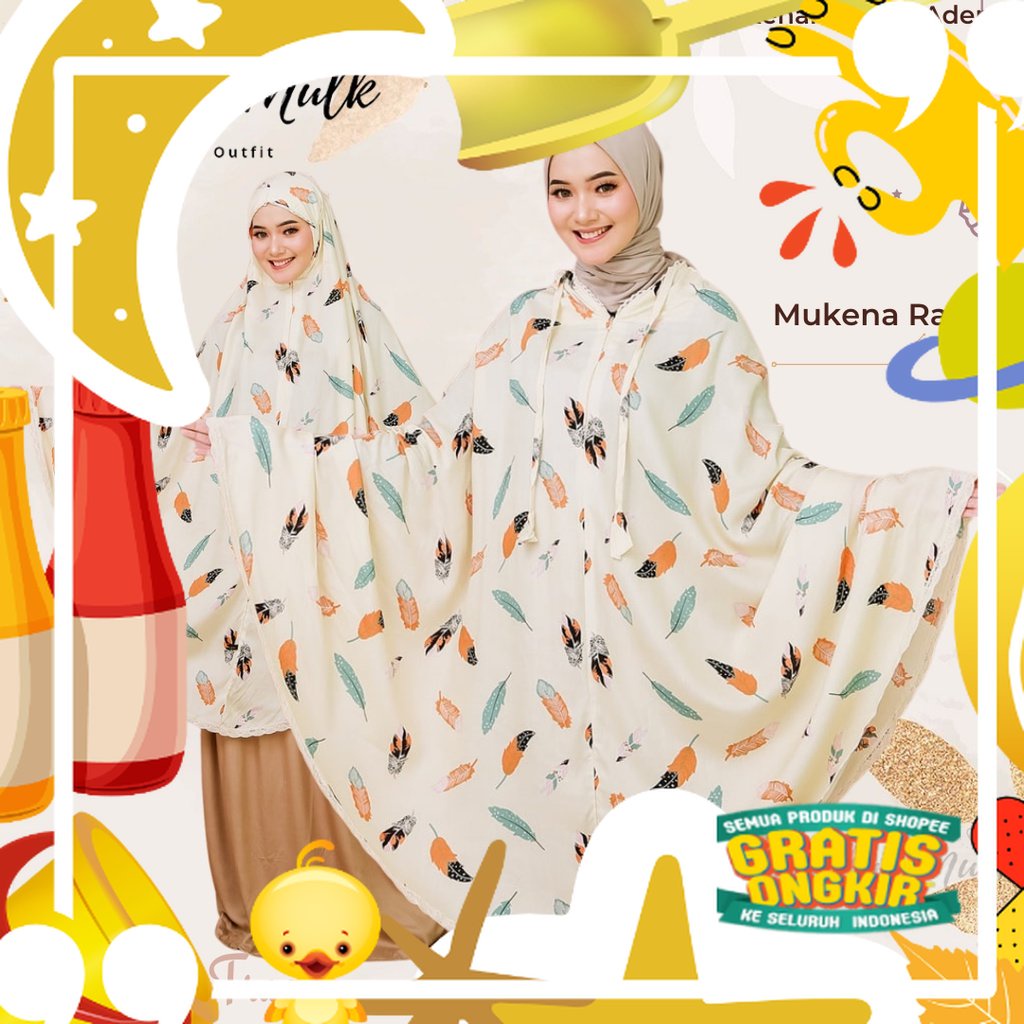 Mukena Travel Traveling Dewasa Rayon Semi Jumbo Tebaru Premium Adem Mewah Ringan Dewasa Remaja Hadia