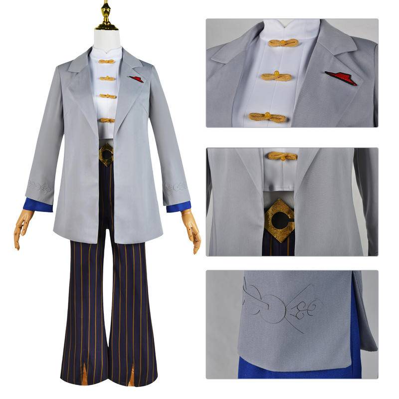 【Wetrose】Genshin Impact Yelan Ningguang Pizza hut Co Branded Cosplay Costume Clothes Baju Kostum Set