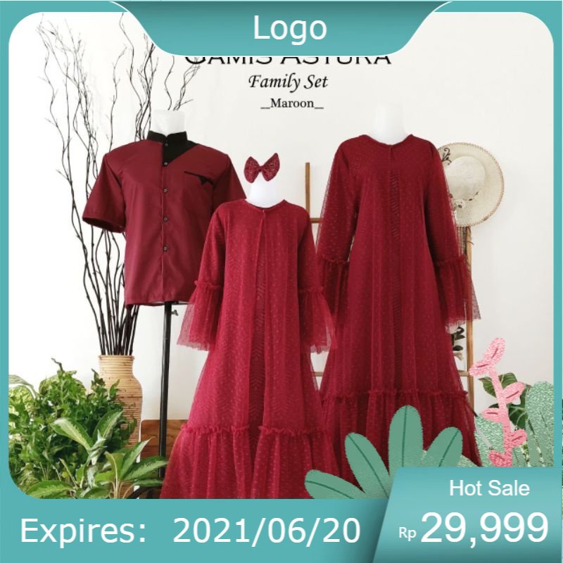 GAMIS SET KELUARGA / COUPLE FAMILY SET / GAMIS ASYURA