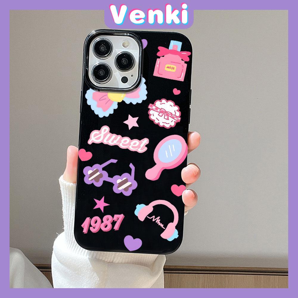 Case  for iPhone 11 Soft TPU Glossy Black Candy Case Cute Makeup Gadgets Camera Protection Shockproof For iPhone 14 13 12 11 Pro Max 7 8 Plus X XR