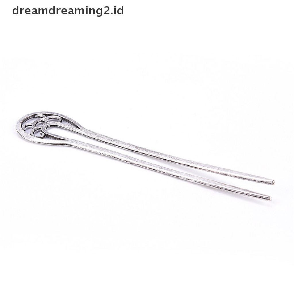 (hot) Rambut Stik Pin Perak Alloy Geometris Bando Lady Hair Clip Aksesoris Baru//