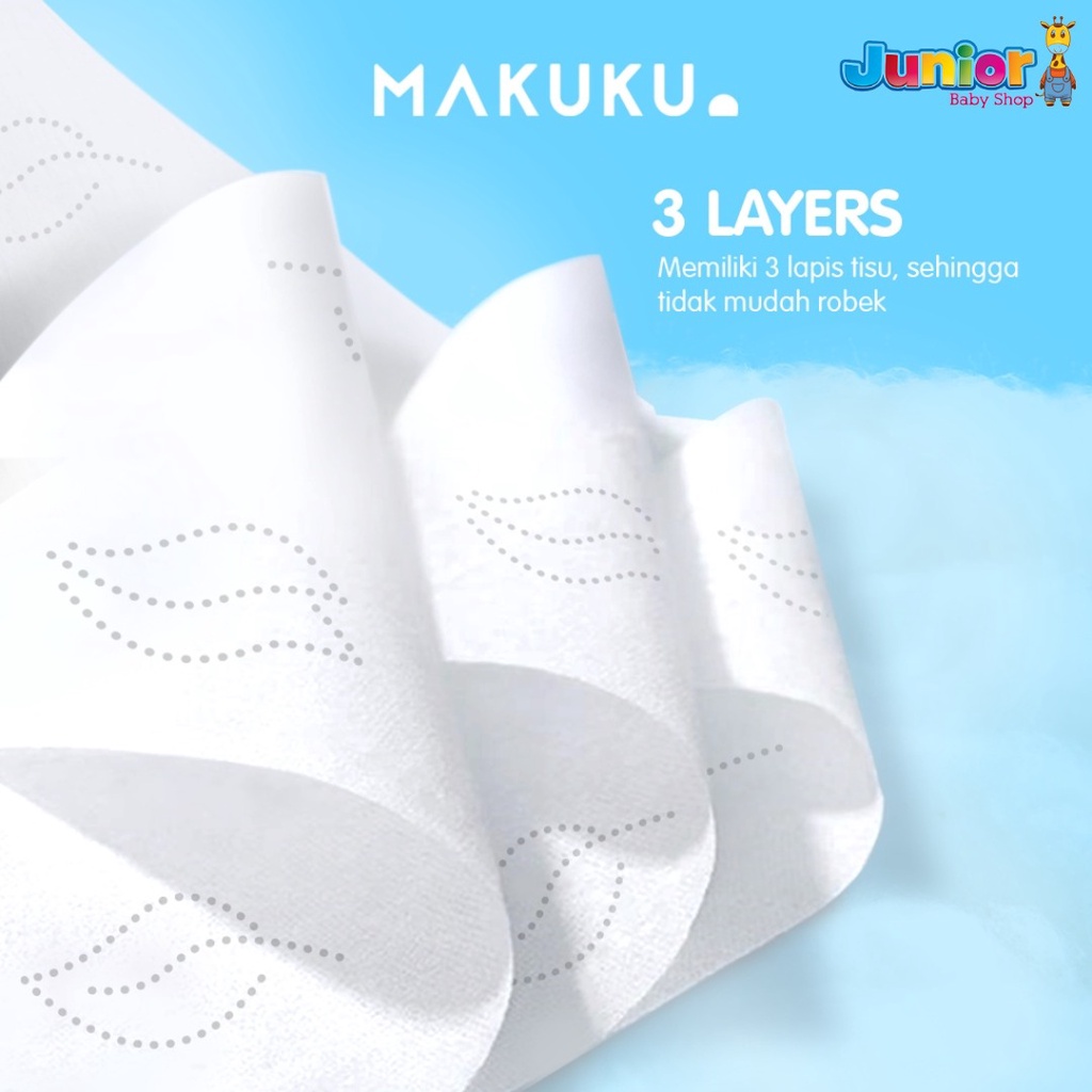 MAKUKU Air Tissue Isi 1 Pack / 40 Lembar / 5 pack Tisu Kering