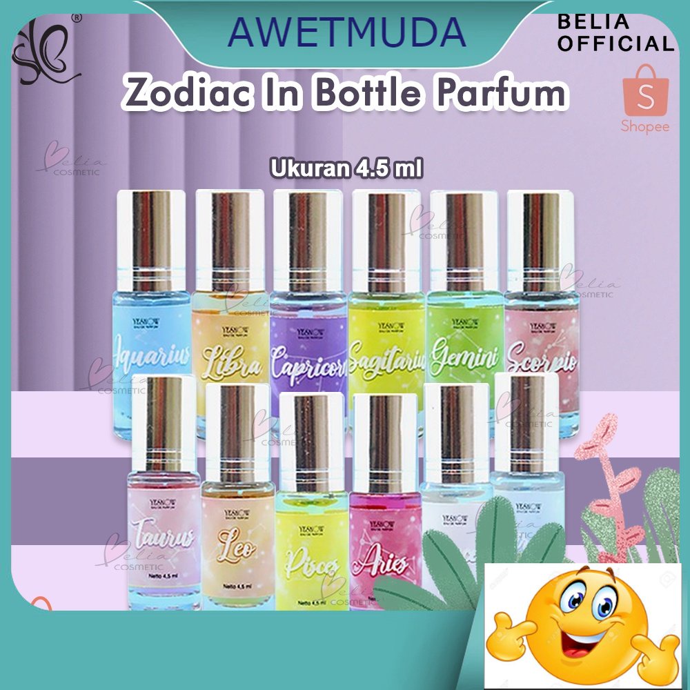 BPOM-B    YESNOW Your Zodiac In a Bottle 4,5ml | Eau De Parfum | Parfume Roll On | Pewangi Badan | B