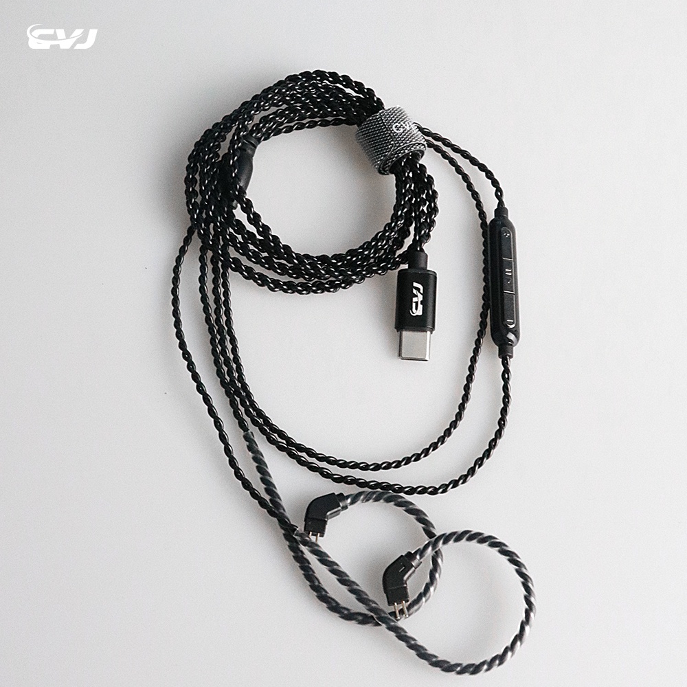 Cvj V6 TYPEC HD DAC Lossless High Fidelity Upgrade Headset Kabel Aptx Transmisi Earphone Kabel Aksesoris Untuk TRN KZ