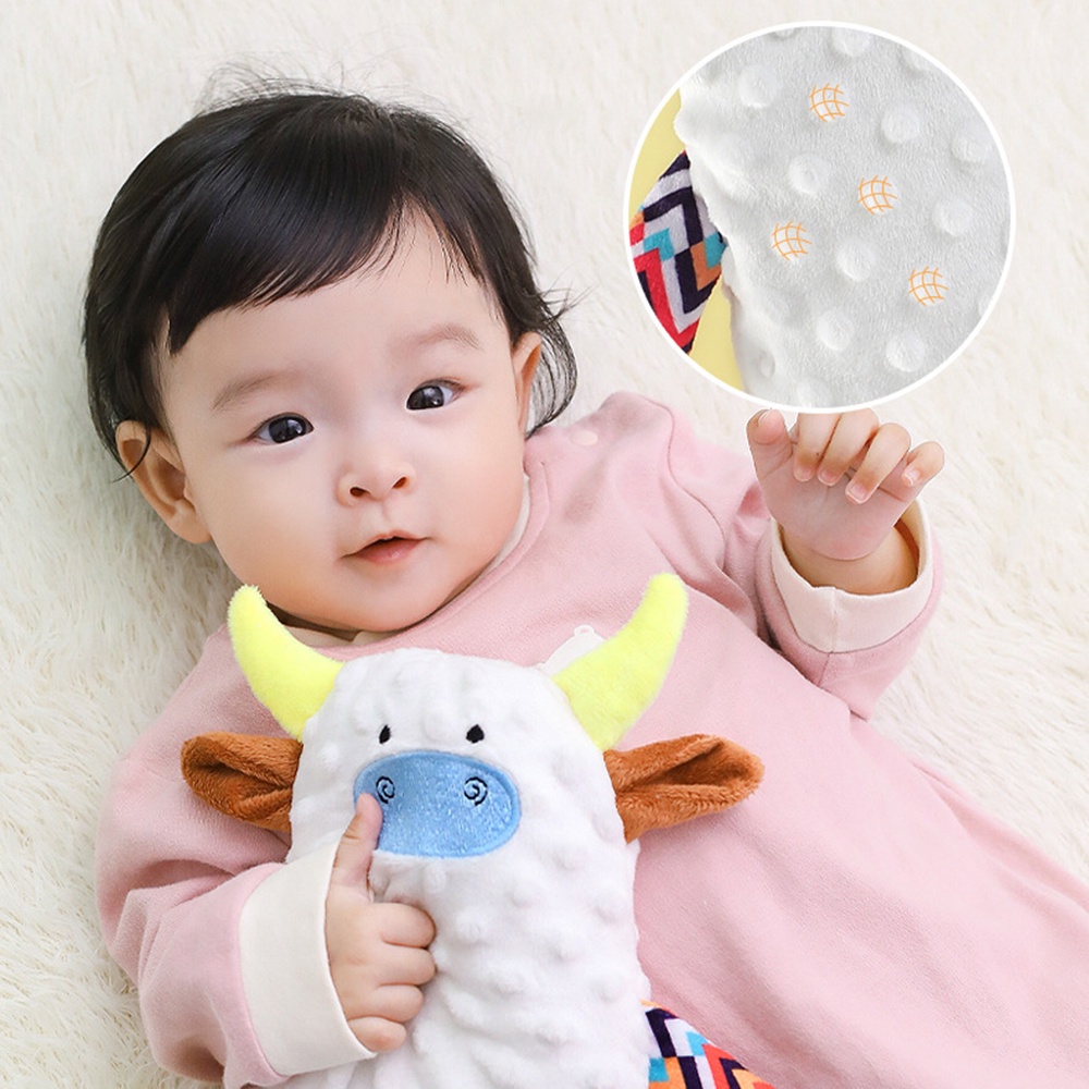 Handuk Kenyamanan Tidur Bayi Dengan Gigi Dapat Diakses Bahan Handuk Penggilingan Boneka Puzzle Mainan Mewah Anak