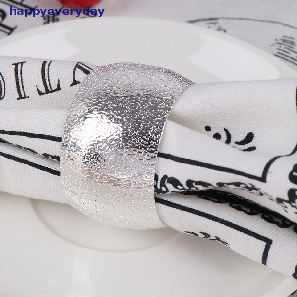 [happy] Napkin Rings Wedding Party Hotel Serbet Gesper Tempat Serbet Dekorasi Meja [ID]