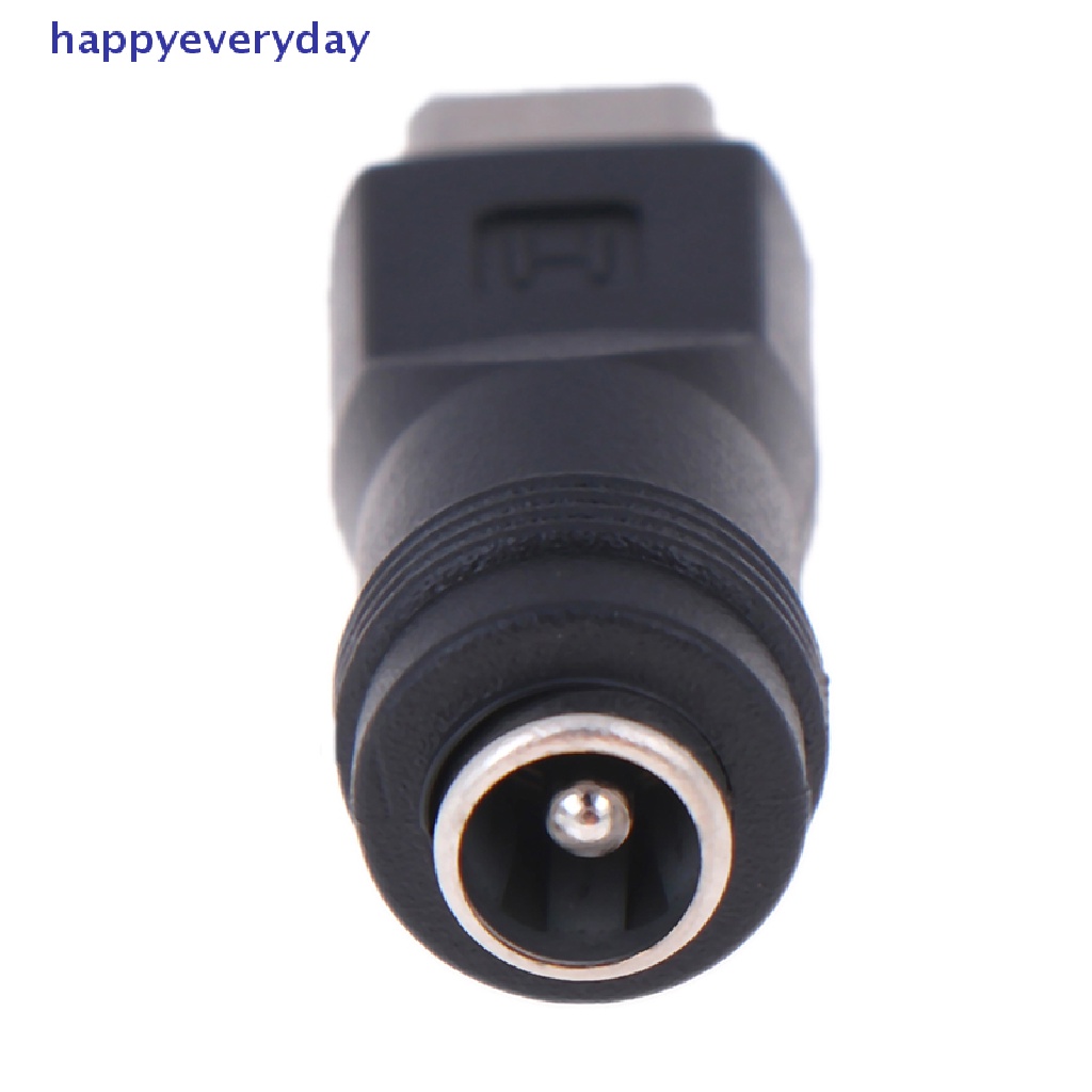 [happy] 1pcs jack Female 5.5 * 2.1mm Ke Type-C 3.1 Male Plug 90per180derajat Adaptor DC [ID]