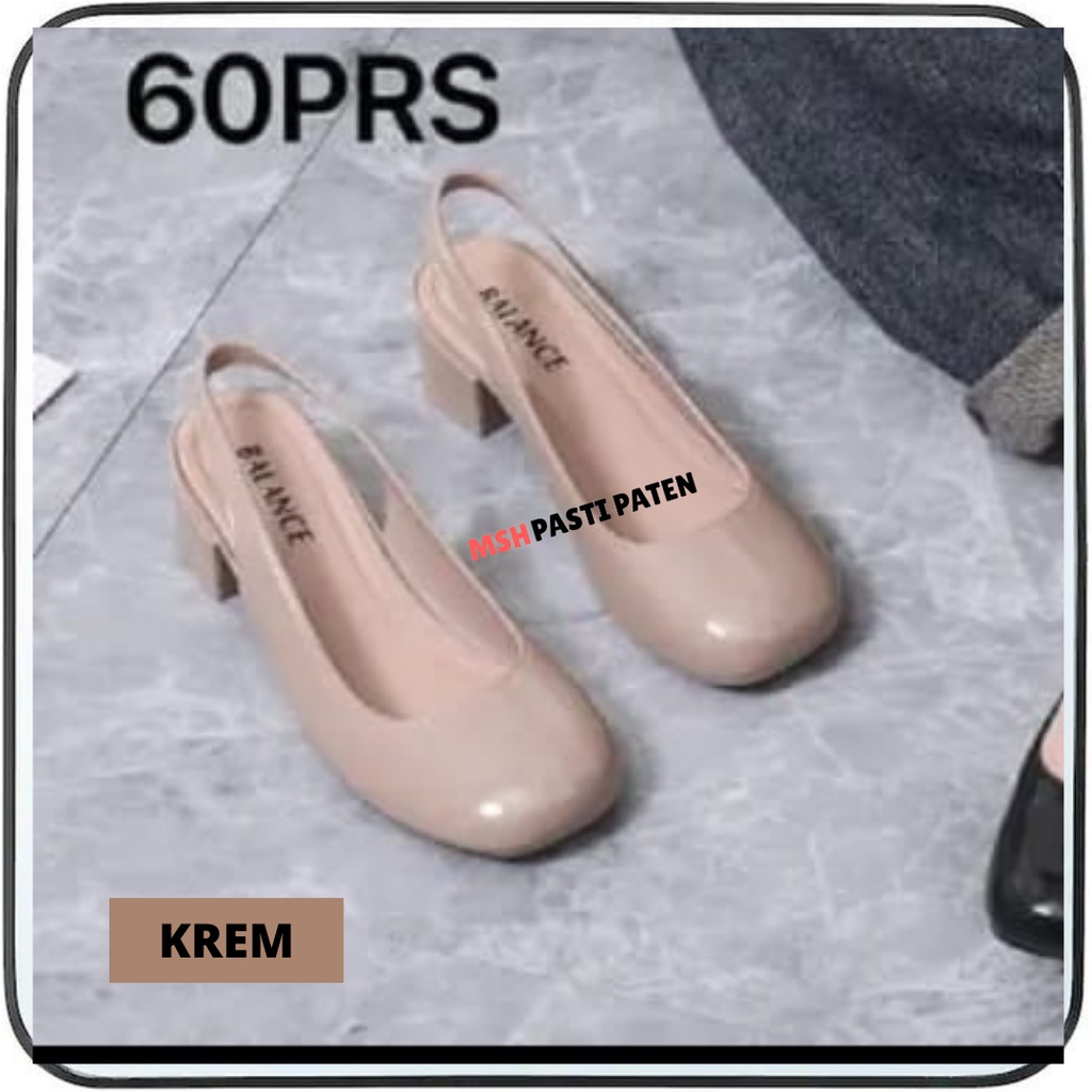 Balance 706 Sepatu Sandal Wedges Glossy Wanita Import Sepatu Import