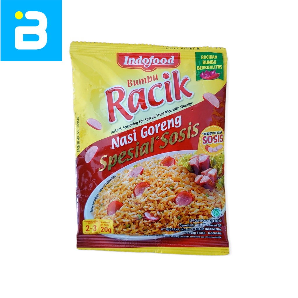

Indofood Racik Bumbu Nasi Goreng Spesial Sosis 20 G