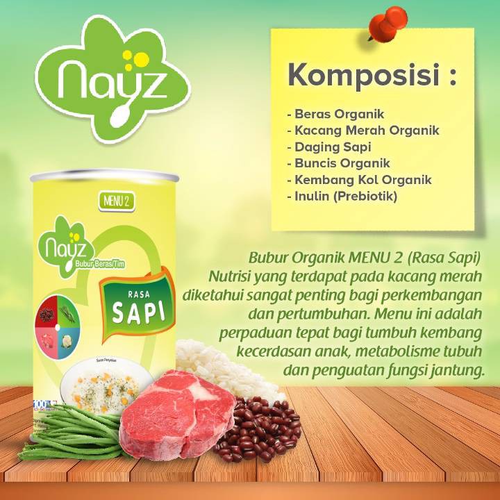 NAY'Z ORIGINAL NAYZ KALENG BUBUR BAYI BERAS ORGANIK BB Penambah Berat Badan BB booster MPASI Bayi