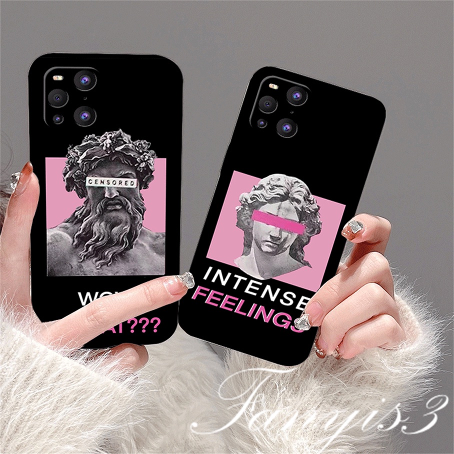 Realme C35 C33 C30s C31 9i C25Y C21Y C25 C25s C21 C20 C15 C12 C11 8Pro 8i C3 5 5i 5s 6i Narzo 50A Prime 50i Figure Statue Phone Case Silicon Soft Cover Pelindung