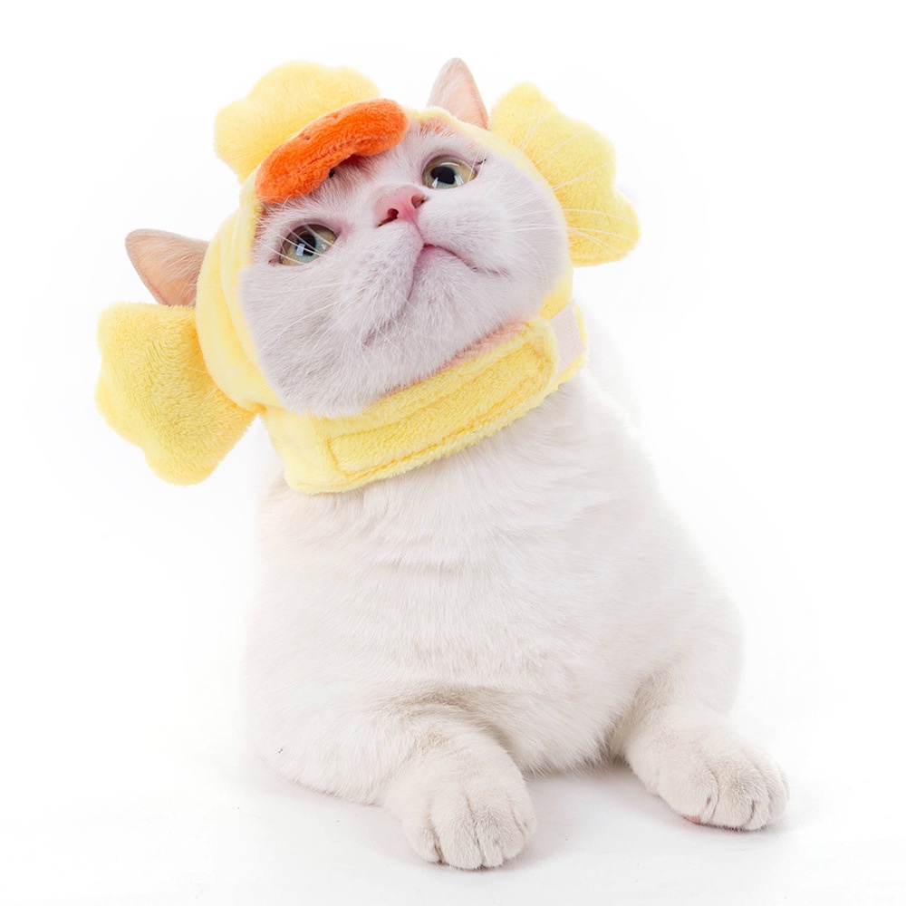 Hiasan Kepala Kucing Peliharaan Lucu Kartun Anjing Hiasan Kepala Topi Kucing Crossdressing Party Produk Lucu