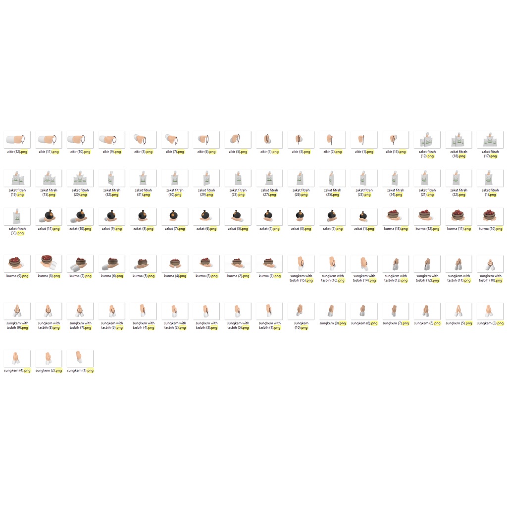 556 Asset 3D Icons Pack PNG HD Hires