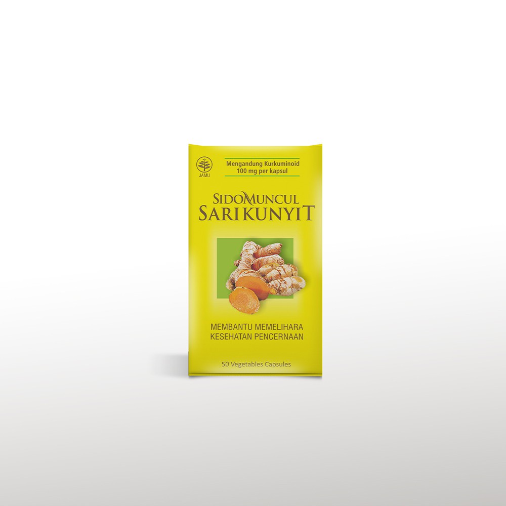 Sido Muncul Herbal Sari Kunyit 50 Kapsul - Sakit Mag Perut Lambung