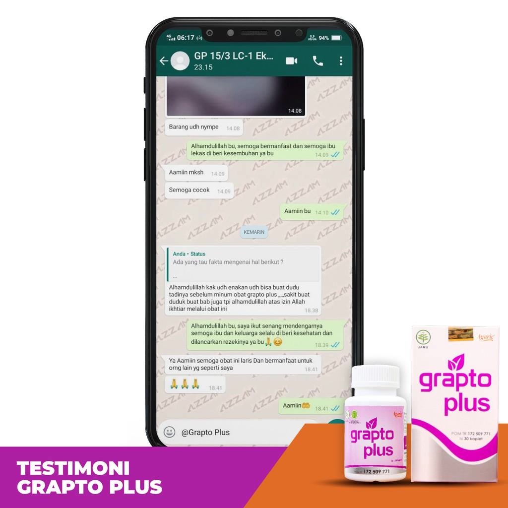 Grapto Plus Obat Herbal Ambeien wasir Benjolan Pada Anus