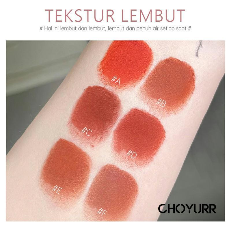 【COD】Lipstik Matte Glasir Bibir Pemutih Halus yang Lembut dan Halus Merasa Kabut-CH