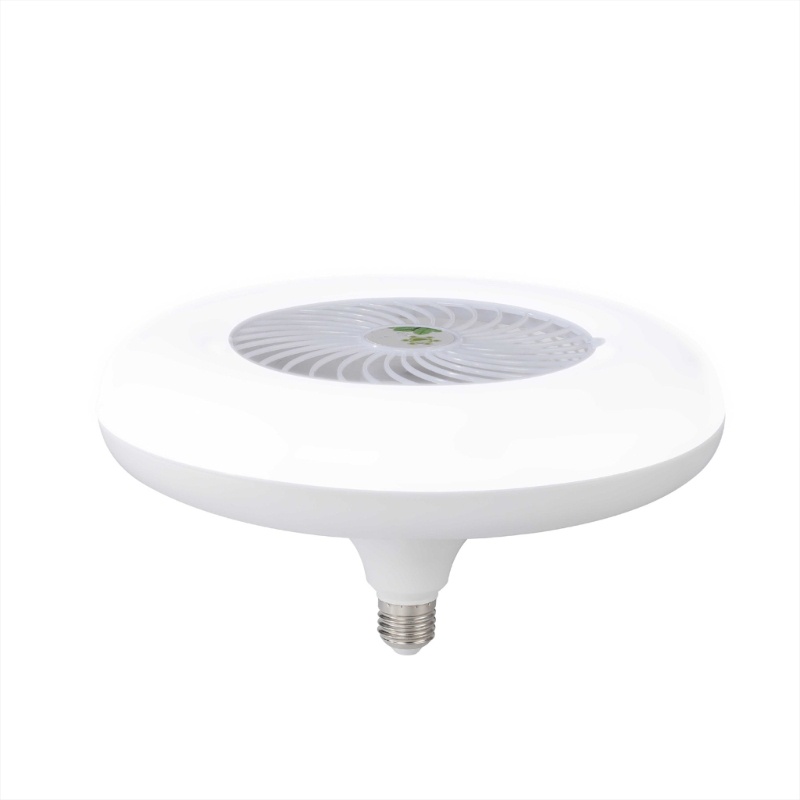 Vivi Lampu Kipas Angin Plafon E27 Kepala Lampu Cooler Fan Dengan Remote Control 2700-6000k Adjustable Untuk Belajar Kamar Tidur Kamar Mandi