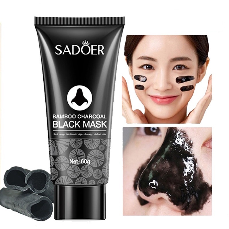 (UMU SUPPLIER) Sadoer Masker Komedo / Masker Arang Activated Carbon Black Mask Ampuh Mengangkat Komedo