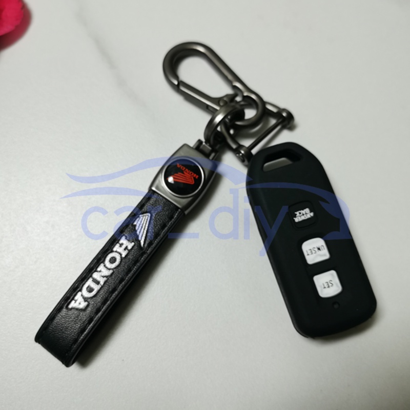 Kasus Kunci Silikon Penutup Jarak Jauh Gantungan Untuk Honda Vario 125 Scoopy Monkey PCX PCX125 PCX150 PCX153 Sepeda Motor Cangkang Pelindung Remote Key Case