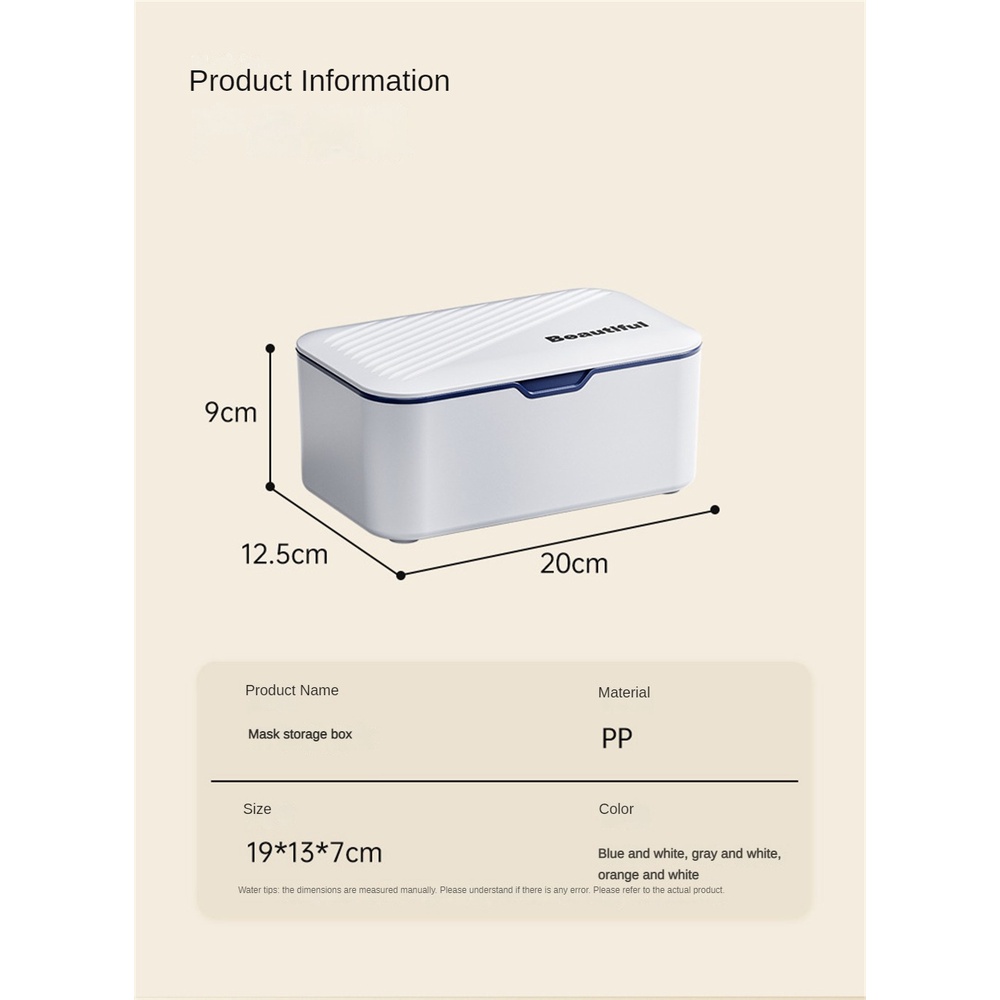 ღ Wet Tissue Kotak dengan Penutup Tisu Basah Plastik Case Bayi Tisu Serbet Kotak Penyimpanan Debu Tisu Dispenser Desktop Serbet pemegang