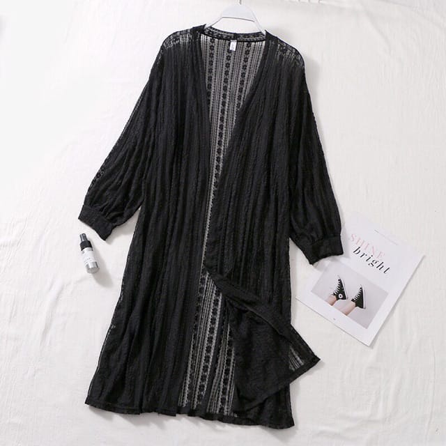 Cardigan Brukat Remaja Dan Dewasa / Cardigan Brukat Lengan Balon / Outer Brukat / Cardigan Brukat / 