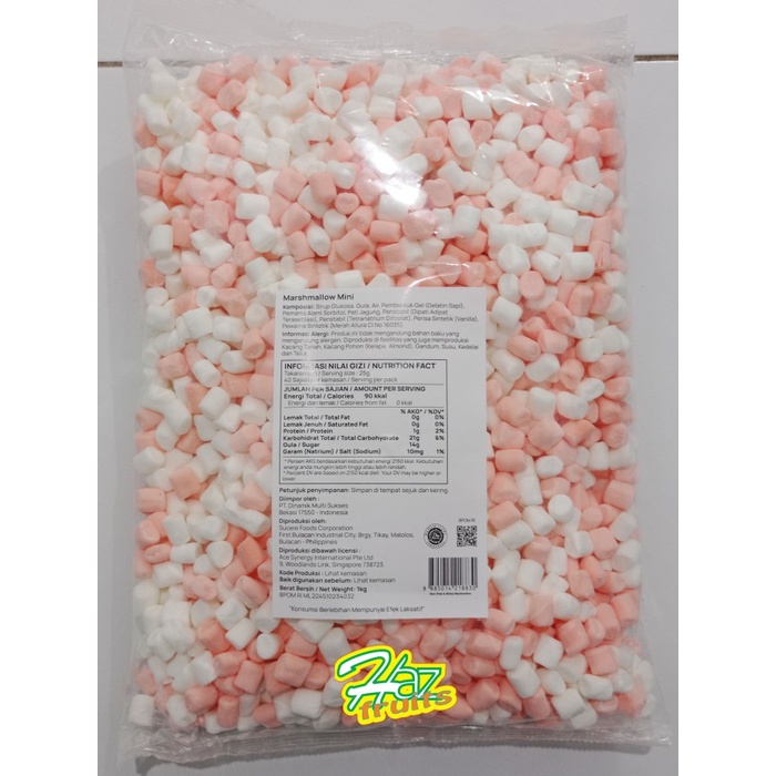 

Corniche Mini Pink White Marshmallow 1kg