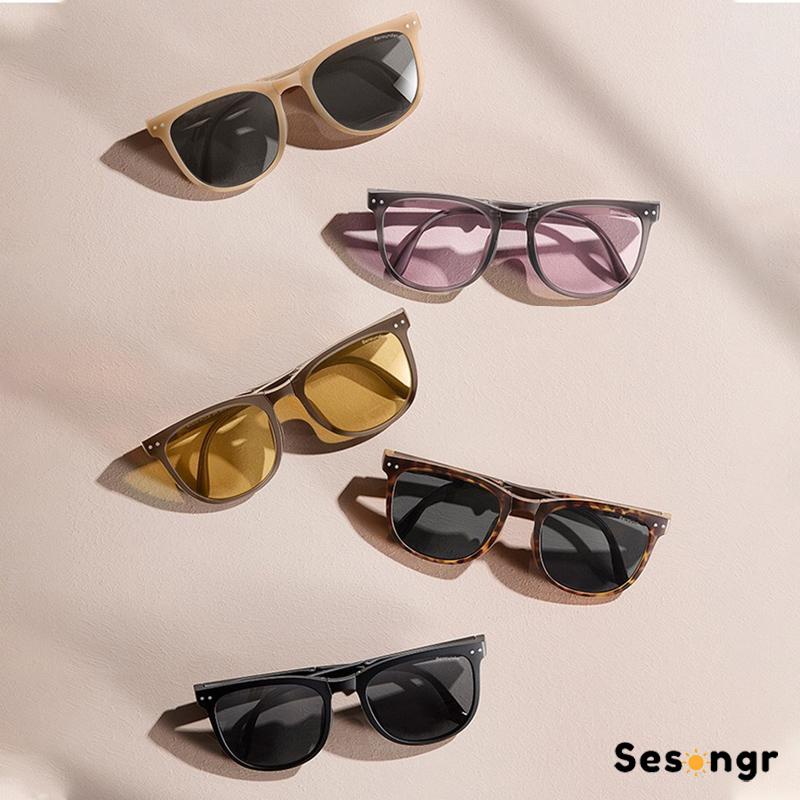 kacamata lipat/Kacamata Hitam Terbaru Bisa Di Lipat Sunglasses Anti-Uv Wanita Pria Import Kacamata Fashion - SG