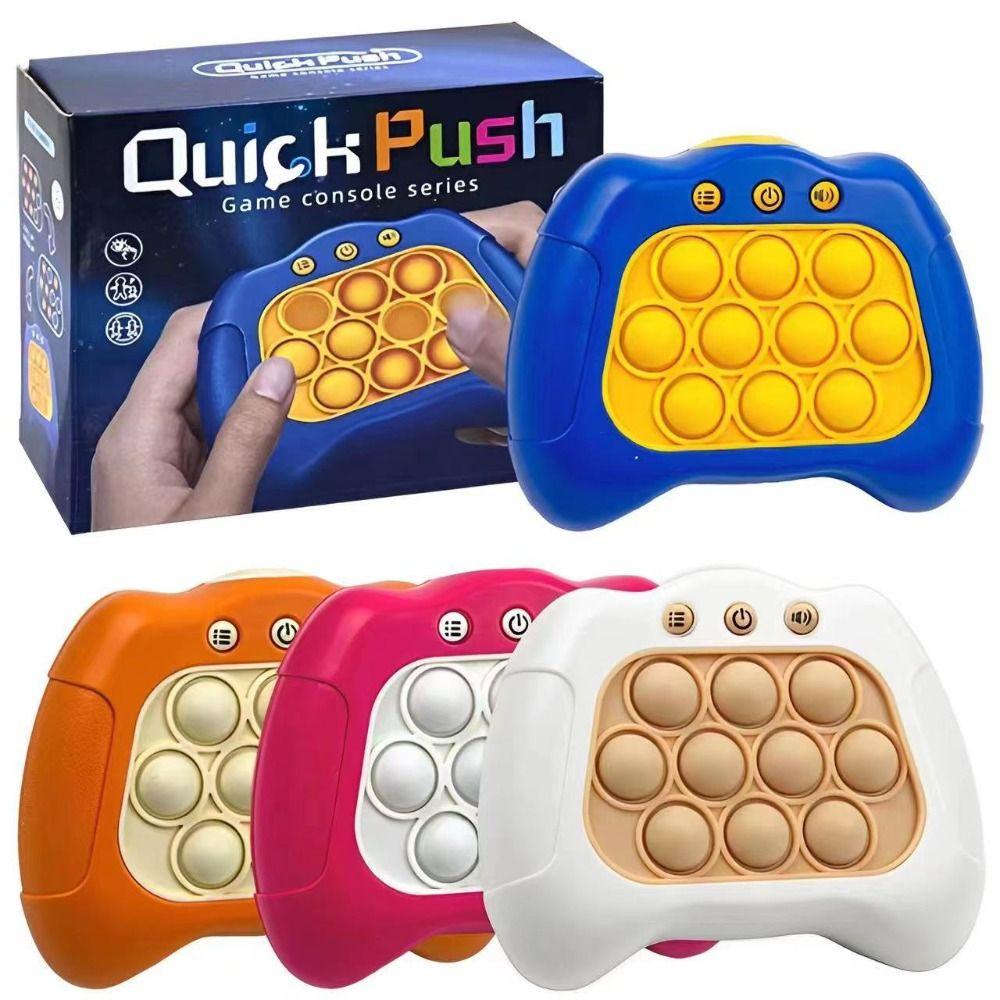 Mxbeauty Quick Push Konsol Game Edukasi Game Led Lain Groundhog Toy Quick Push Game Mainan Kompresi Mainan Fidget Mainan Quick Push Pop Push Bubble