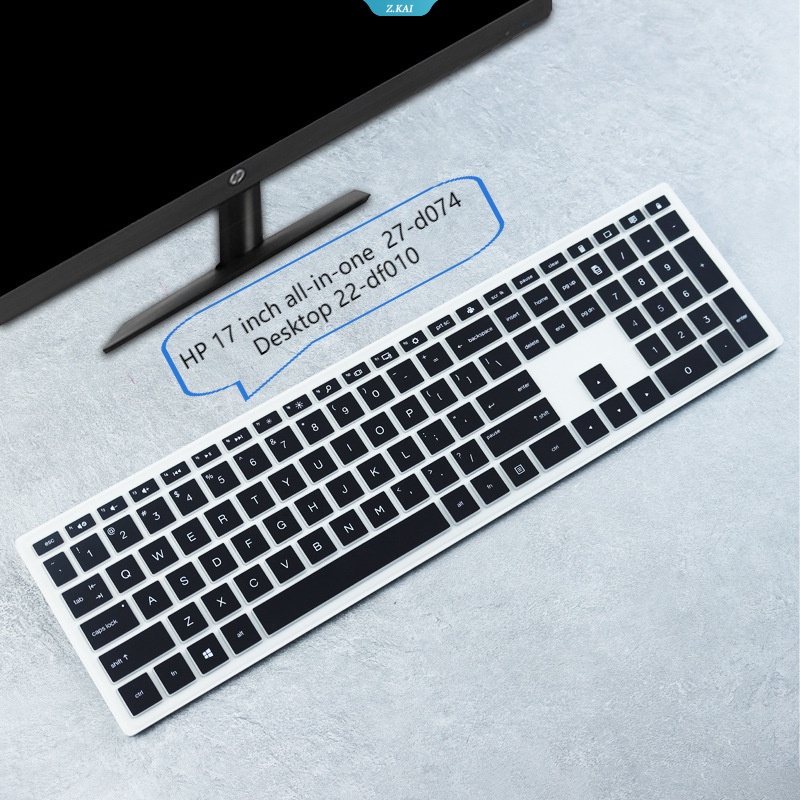 1pc Cover Keyboard Laptop Silikon Pelindung Kulit Untuk HP 17inci Serba HD Star Series Youth Edition 27-d074 Desktop 22-df010 Film Keyboard Tahan Debu [ZK]