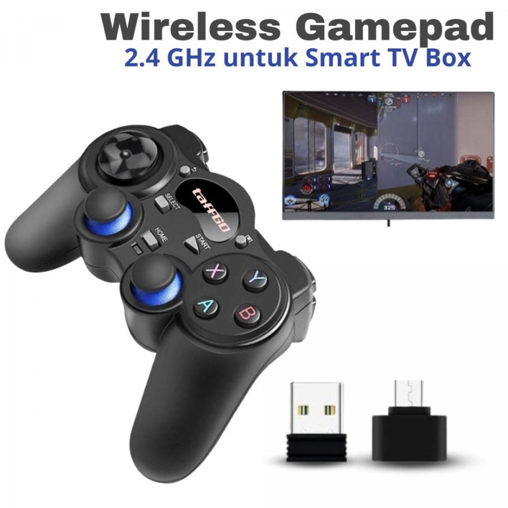 TaffGO Wireless Gamepad 2.4 GHz untuk Smart TV Box - TGZ-850M