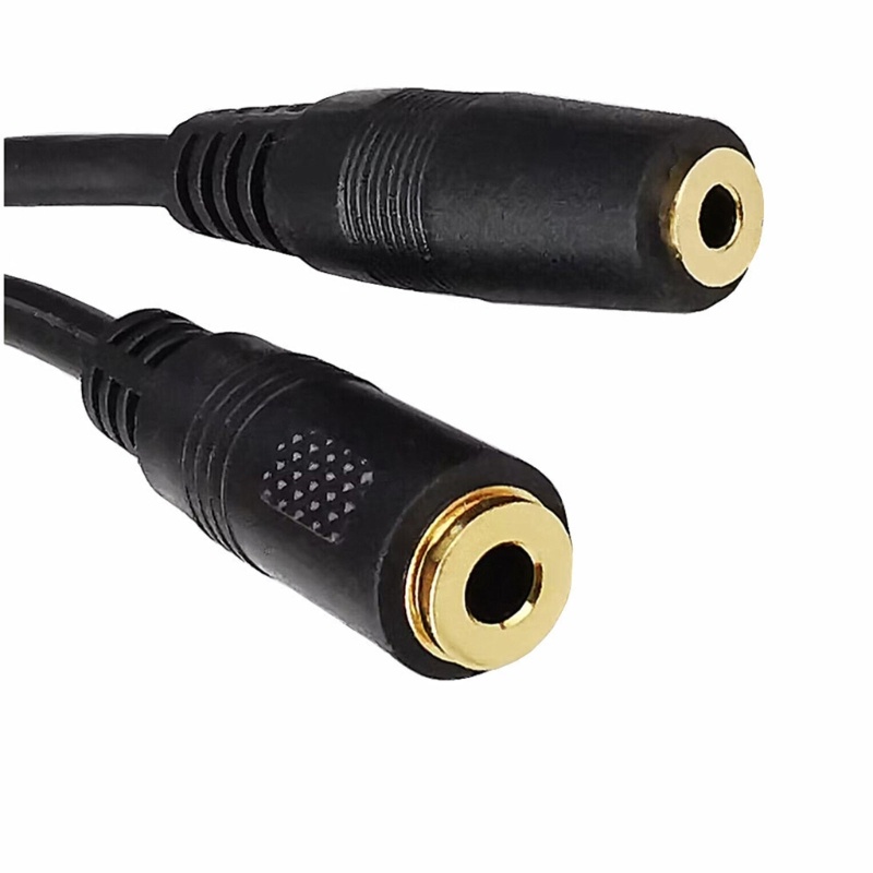 Zzz 3.5mm Female to 3.5mm Female Extension Cable 3Pole 2.5mm Female to 3.5mm Female Adapter Cable Extender Jack Stereo