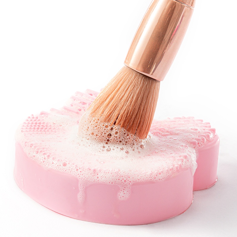 1pc Brush Makeup Kotak Cleaner Wet Dry Brushes Cleaning Silicone Scrub Pad Resuable Sikat Cuci Pad Alat Makeup