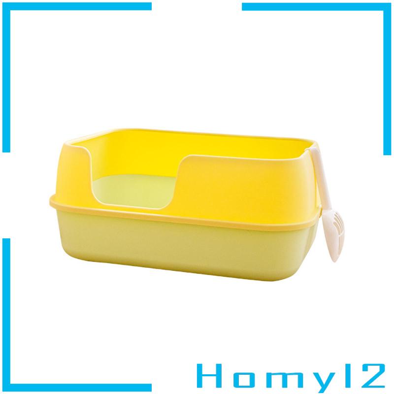 [HOMYL2] Kotak Kotoran Kucing Untuk Kucing Indoor Sisi Tinggi Tall Detachable Kitty Litter Box