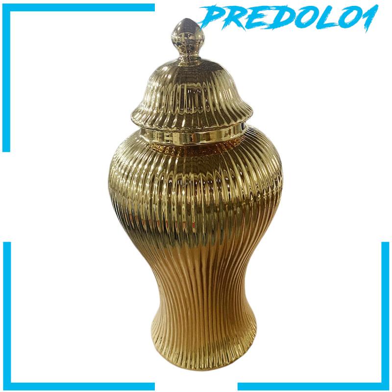 [Predolo1] Porcelain Ginger Jar Tea Tin Storage Jar Vas Bunga Keramik Hias